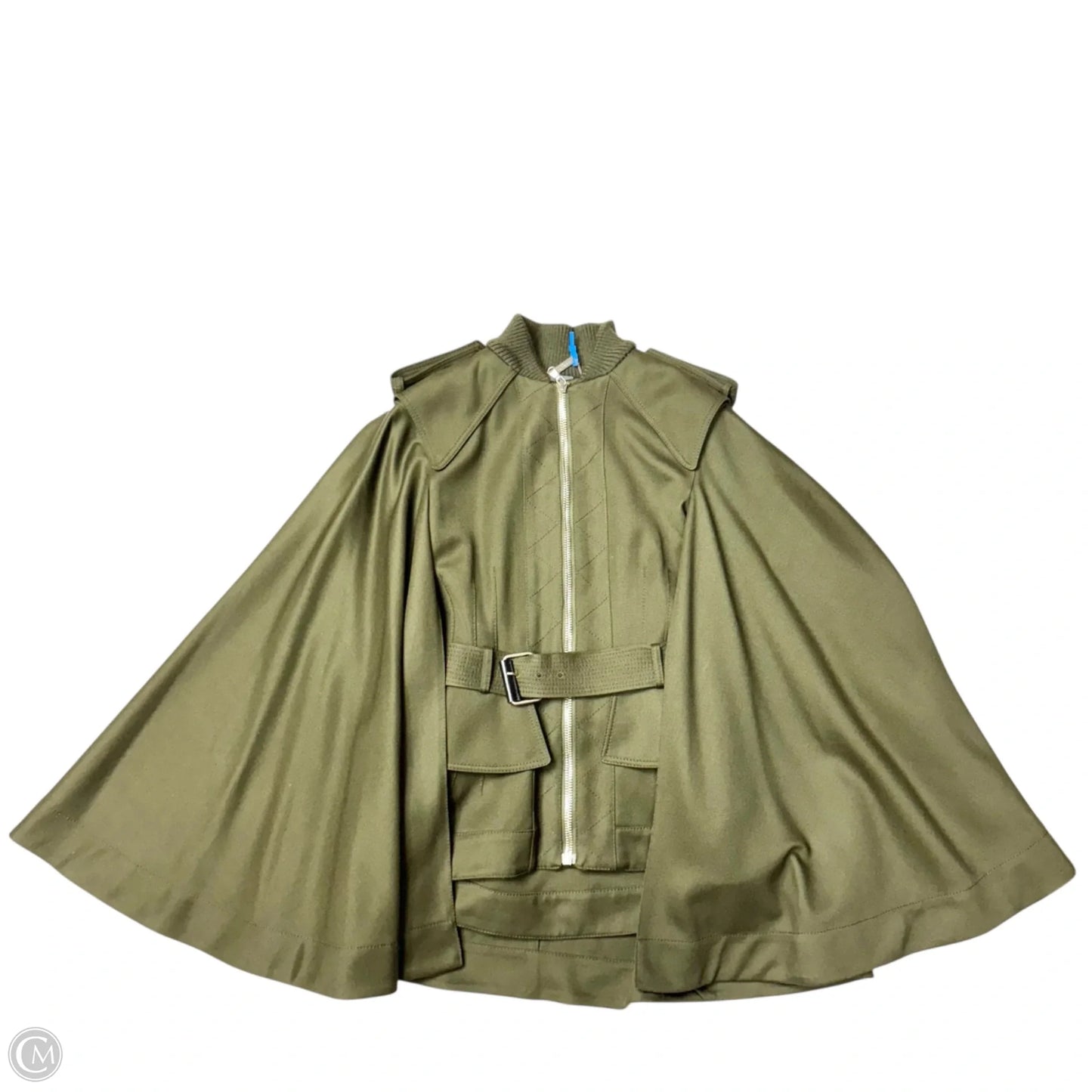 Coat Luxury Designer By Alexander Mcqueen In Green, Size: Xs
