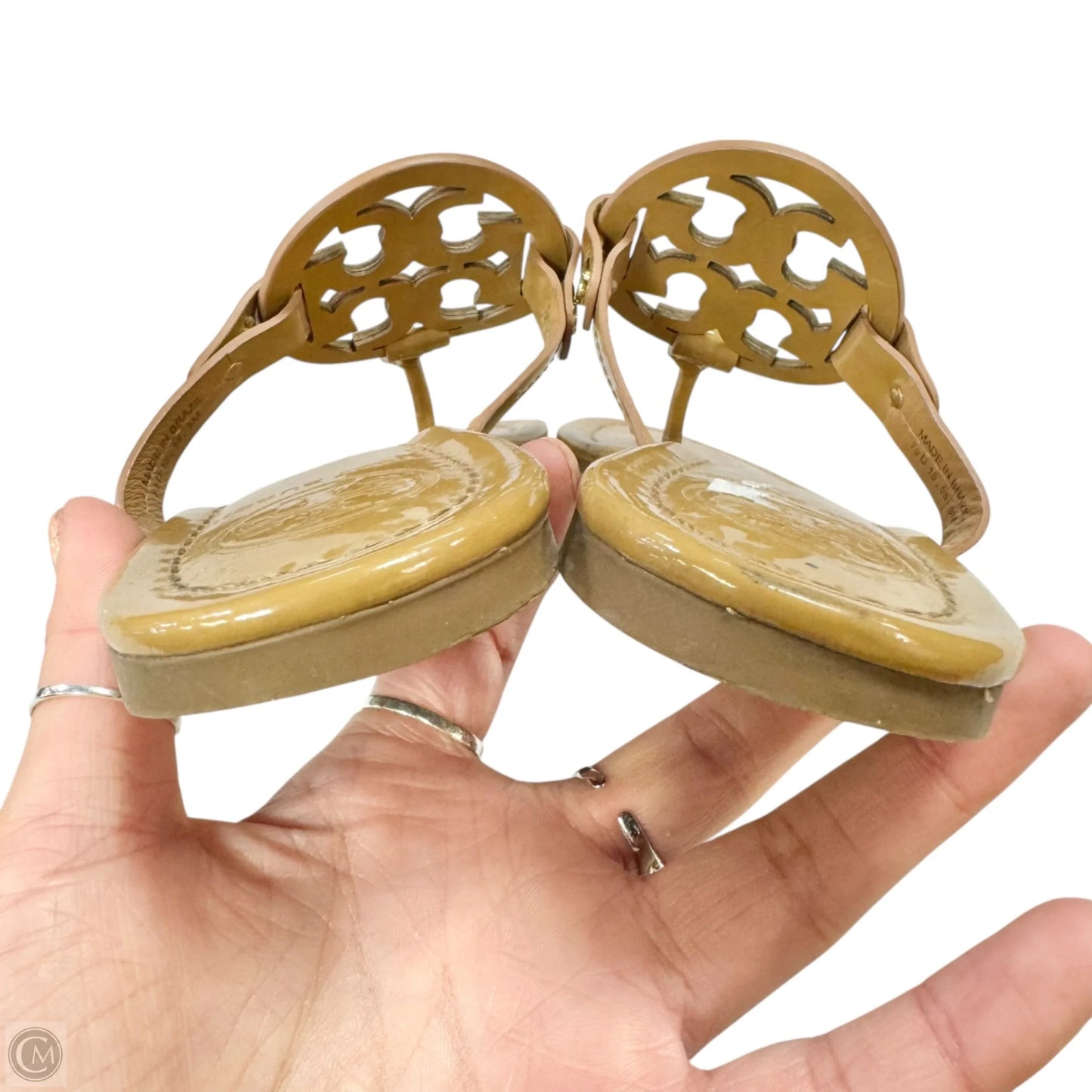 Sandals Designer By Tory Burch In Tan, Size: 5