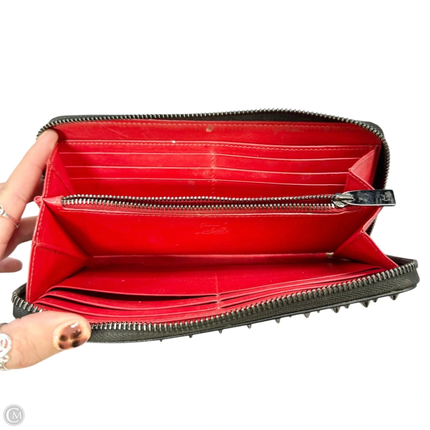 Wallet Luxury Designer By Christian Louboutin, Size: Large