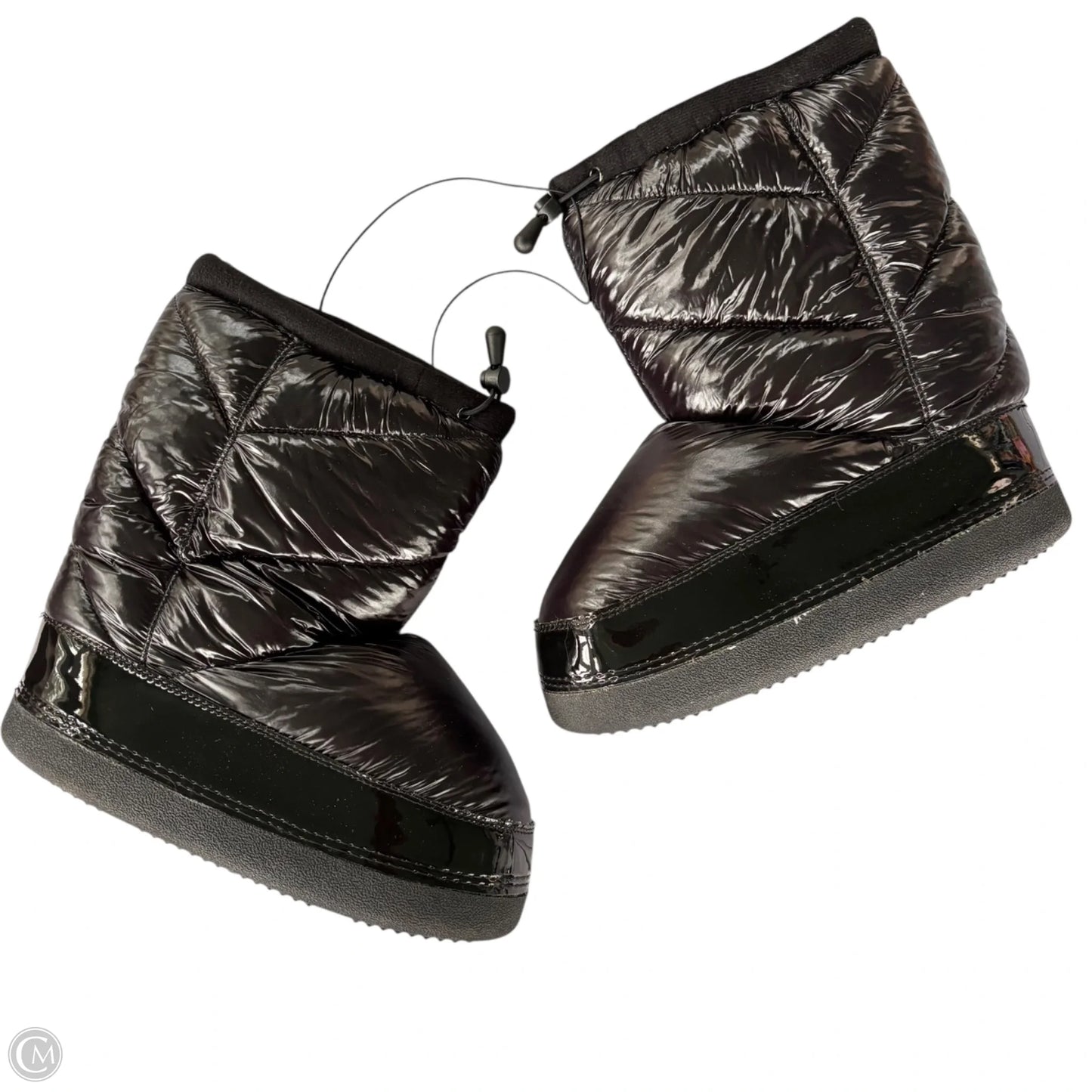 Boots Mid-calf Flats By H&m In Black, Size: 8