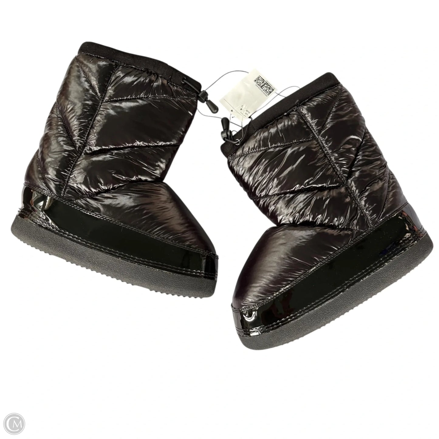 Boots Mid-calf Flats By H&m In Black, Size: 8