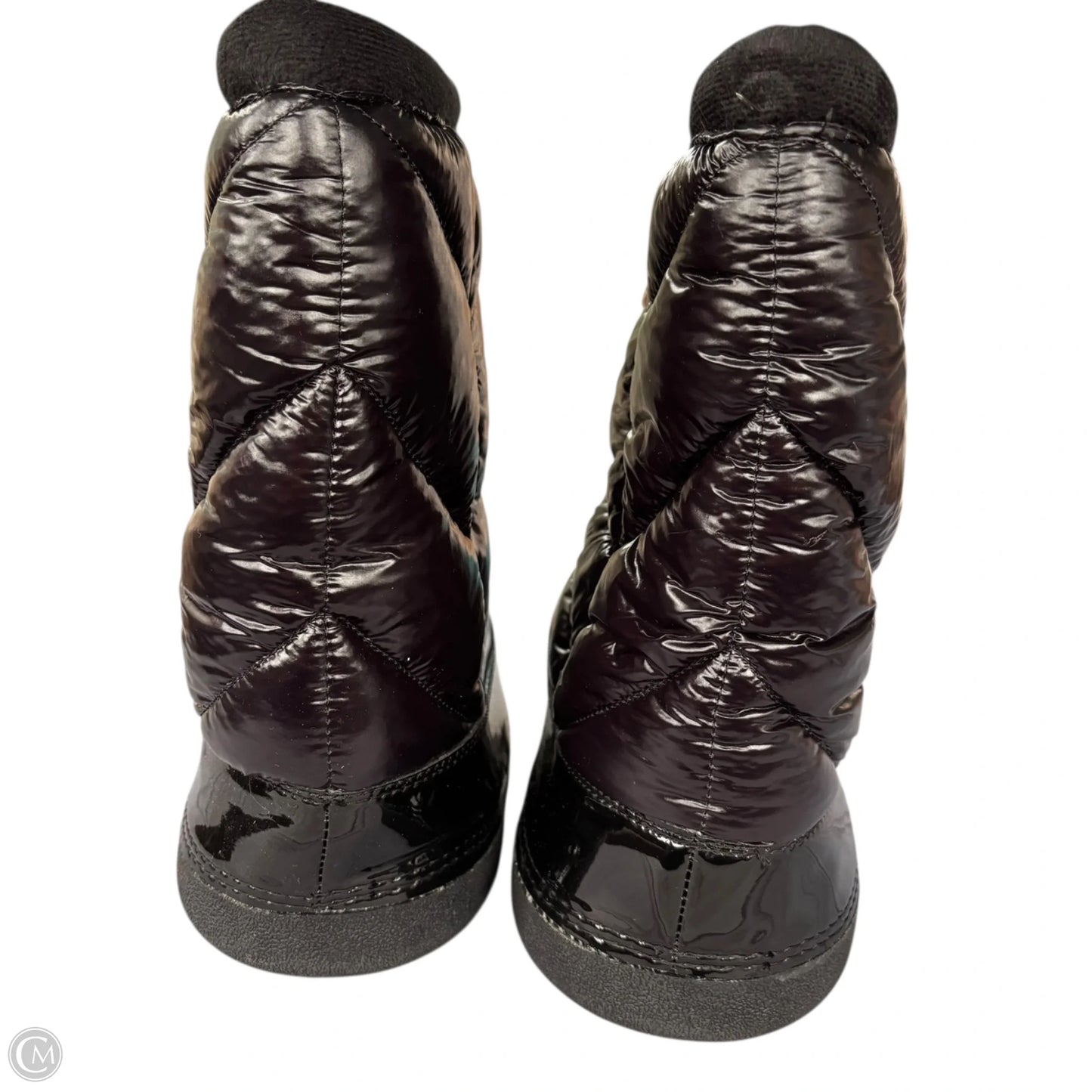 Boots Mid-calf Flats By H&m In Black, Size: 8