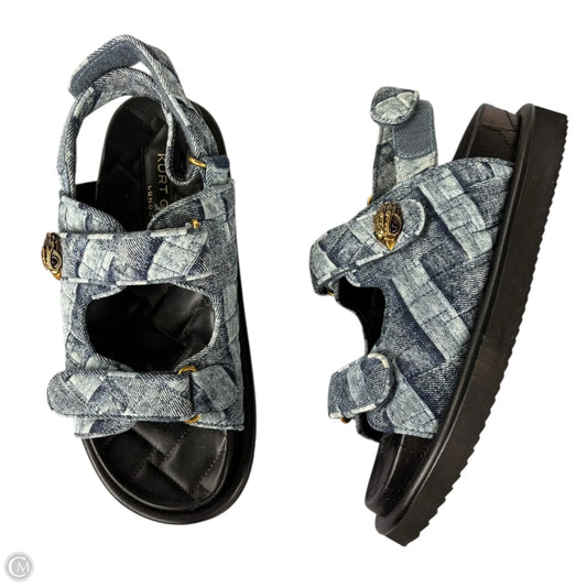 Sandals Designer By Kurt Geiger In Blue Denim, Size: 8