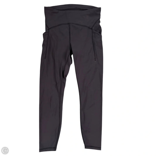 Athletic Leggings By Lululemon In Grey, Size: M
