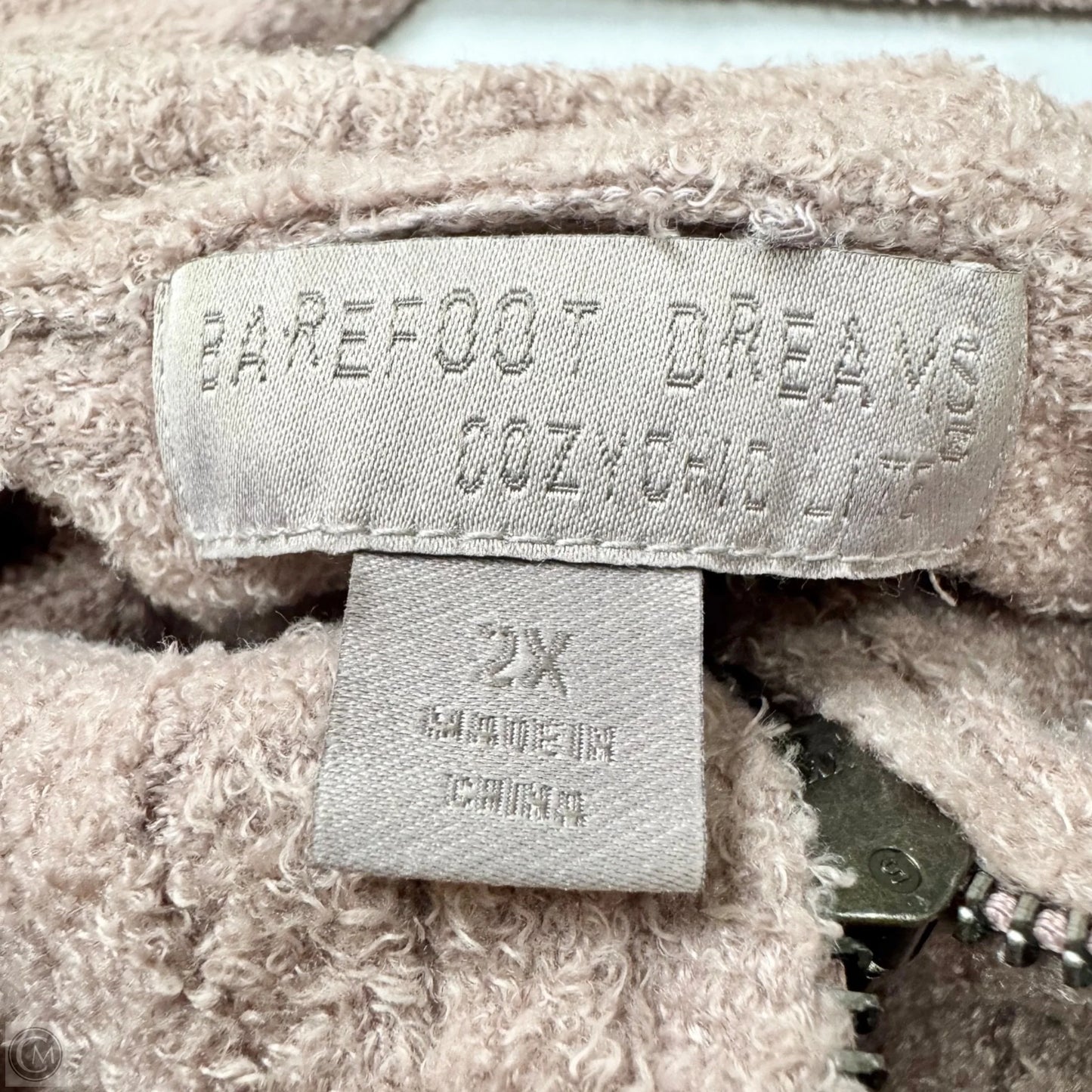 Sweatshirt Collar By Barefoot Dreams In Pink, Size: 2x