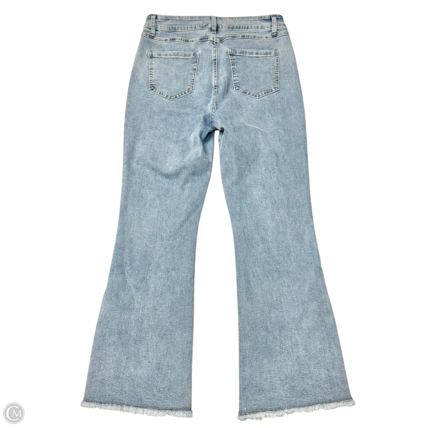 Jeans Flared By Charlie B In Blue Denim, Size: 8