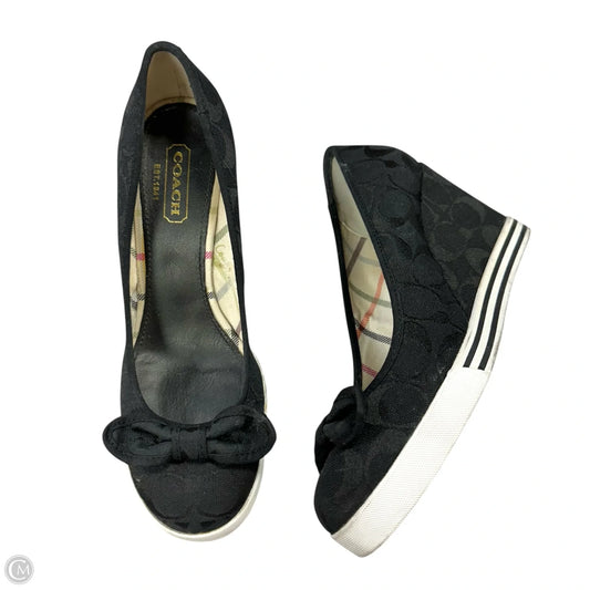 Shoes Designer By Coach In Black, Size: 8
