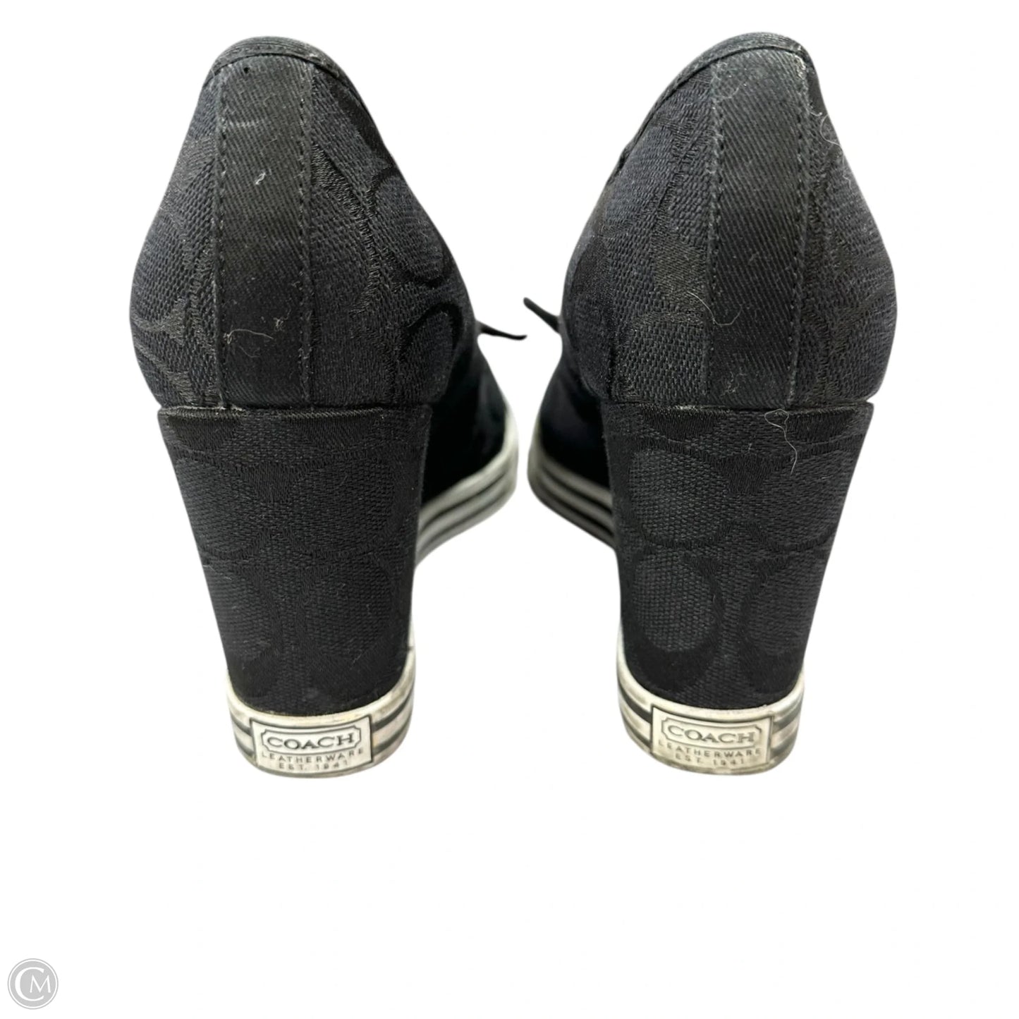 Shoes Designer By Coach In Black, Size: 8