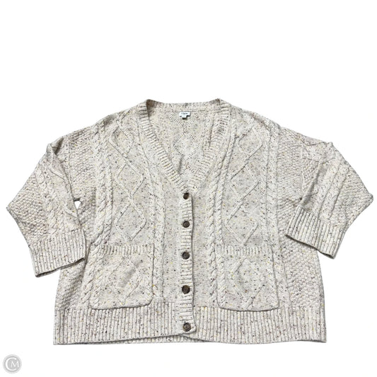 Sweater Cardigan By J. Crew In Cream, Size: 2x