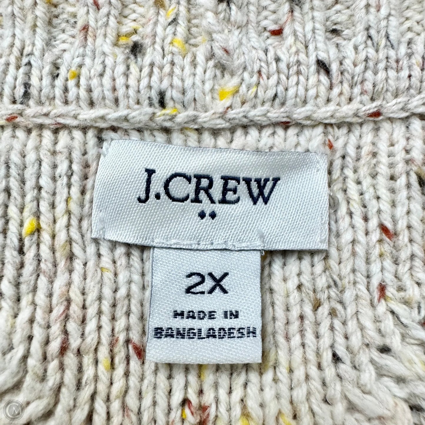 Sweater Cardigan By J. Crew In Cream, Size: 2x