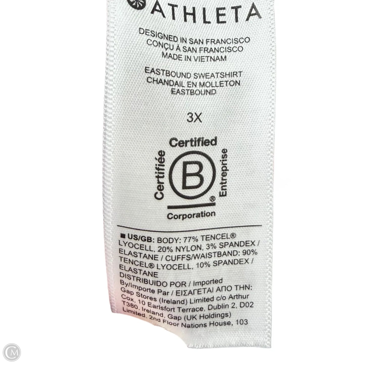 Sweatshirt Collar By Athleta In Green, Size: 3x