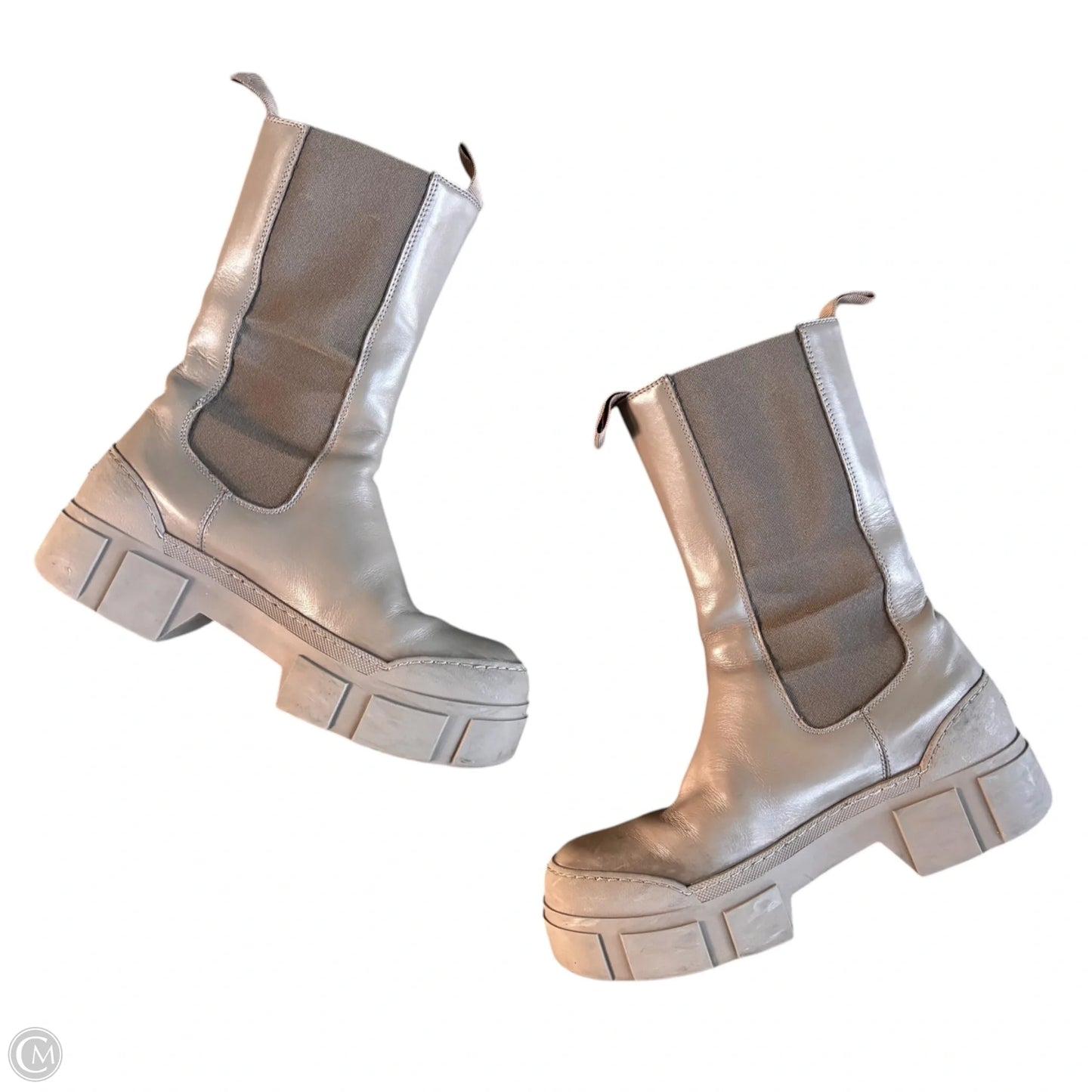 Boots Combat By Vic Matie In Tan, Size: 6