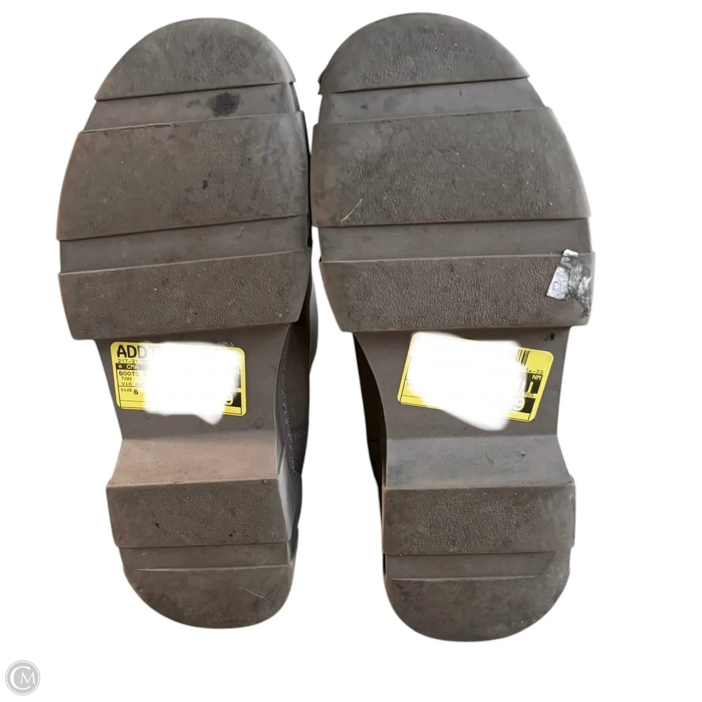 Boots Combat By Vic Matie In Tan, Size: 6