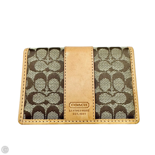 Id/card Holder Designer By Coach, Size: Small