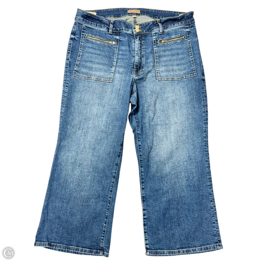 Jeans Wide Leg By Kut In Blue Denim, Size: 18