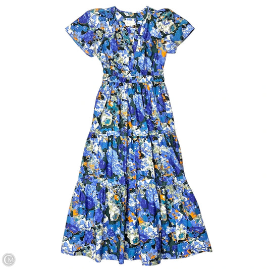 Dress Casual Maxi By Anthropologie In Blue & Orange, Size: S