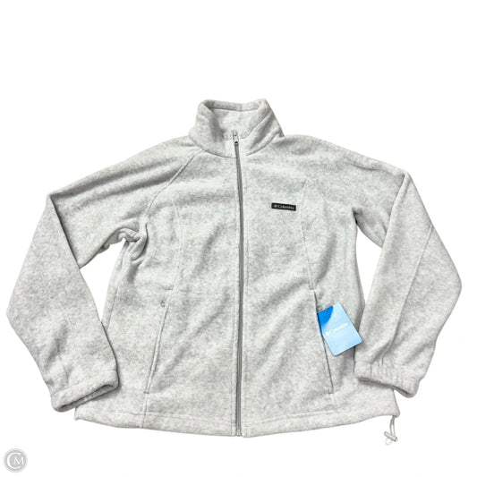 Jacket Fleece By Columbia In White, Size: Xl