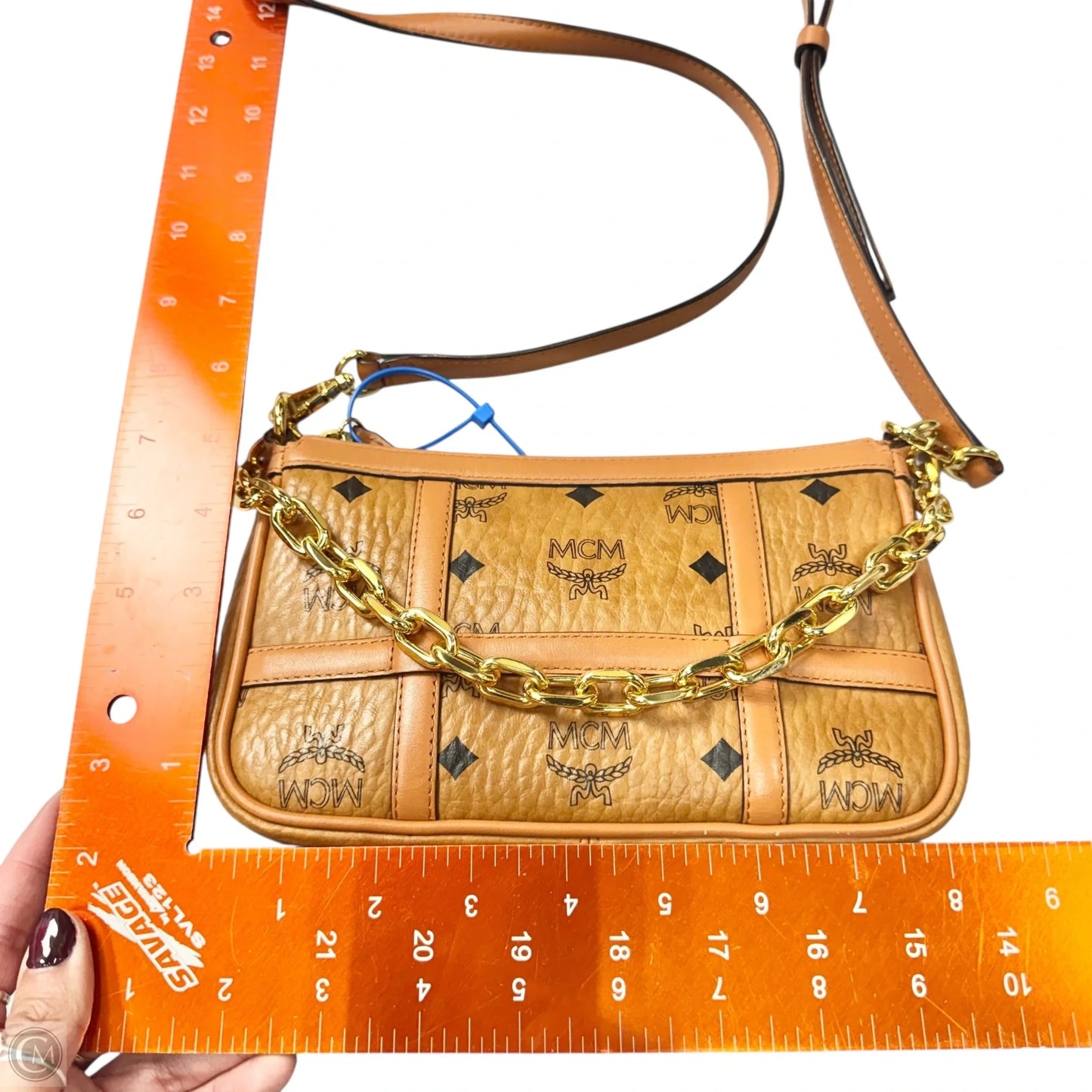 Crossbody Luxury Designer By Mcm, Size: Medium