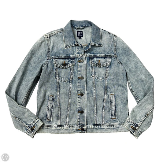 Jacket Denim By Gap In Blue Denim, Size: M