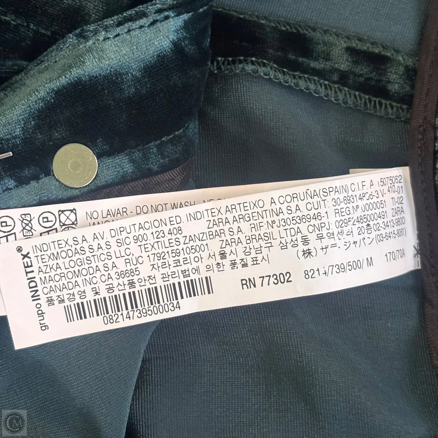 Pants Wide Leg By Zara Women In Green, Size: M