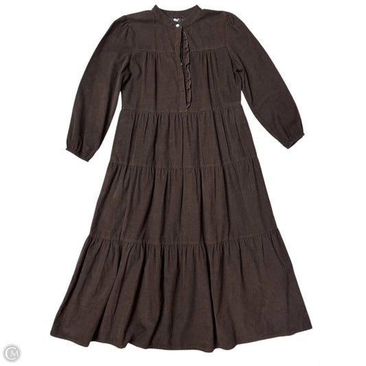 Dress Casual Maxi By Madison Matthew’s In Brown, Size: S