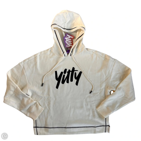 Sweatshirt Hoodie By Yitty In Cream, Size: M
