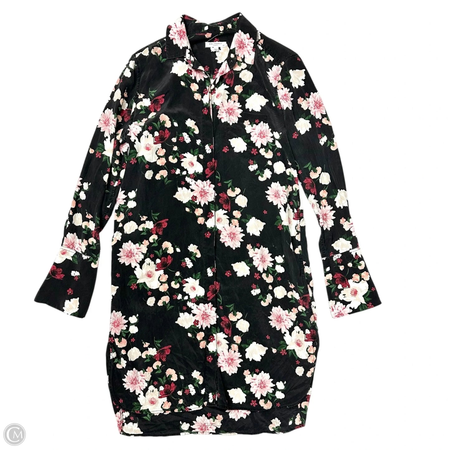 Dress Casual Midi By Equipment In Floral Print, Size: S