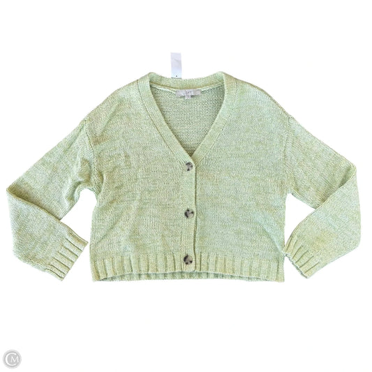 Sweater Cardigan By Loft In Green, Size: Xl