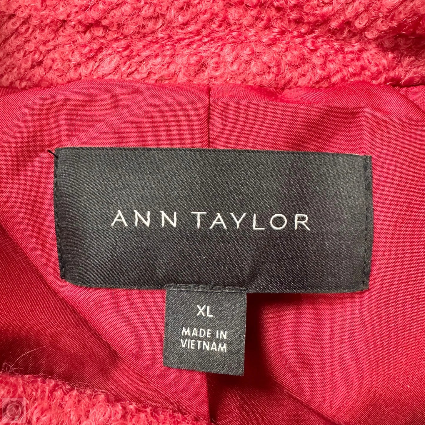 Coat Trench Coat By Ann Taylor In Pink, Size: Xl