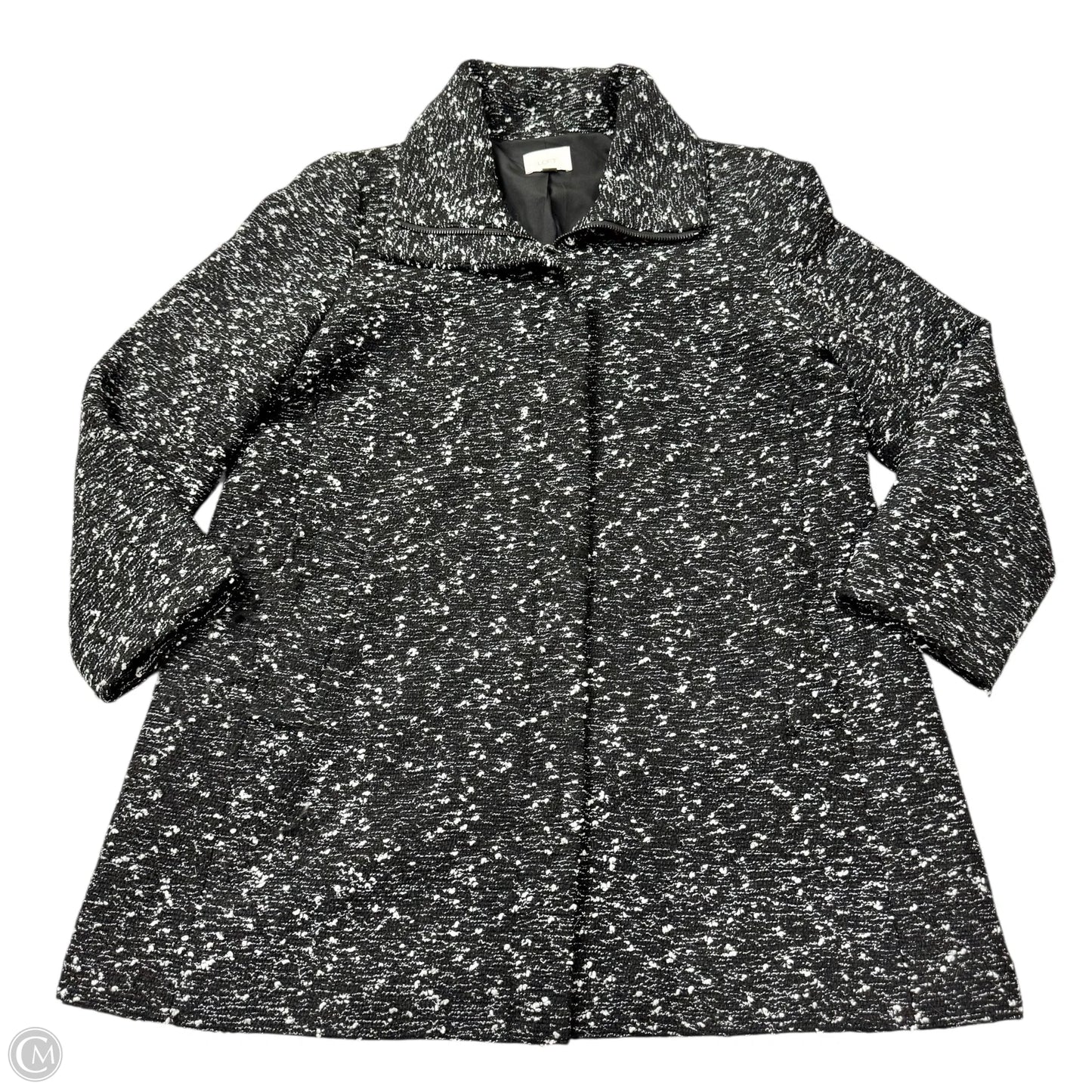 Coat Other By Loft In Black & White, Size: Xl