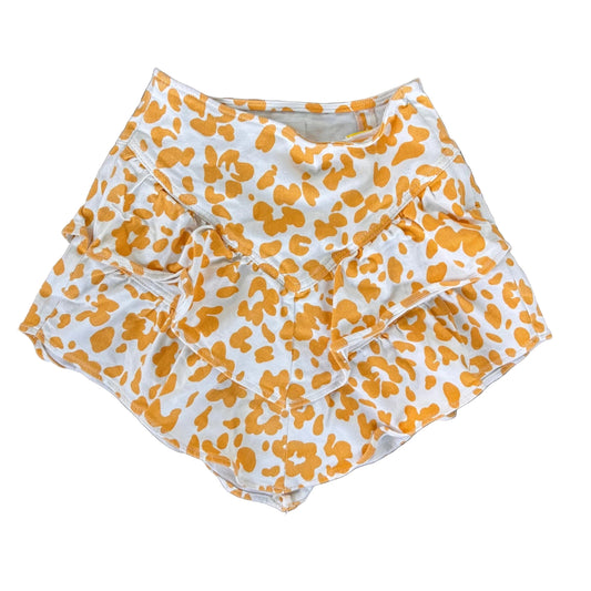 Skirt Mini & Short By Mother In White & Yellow, Size: 4
