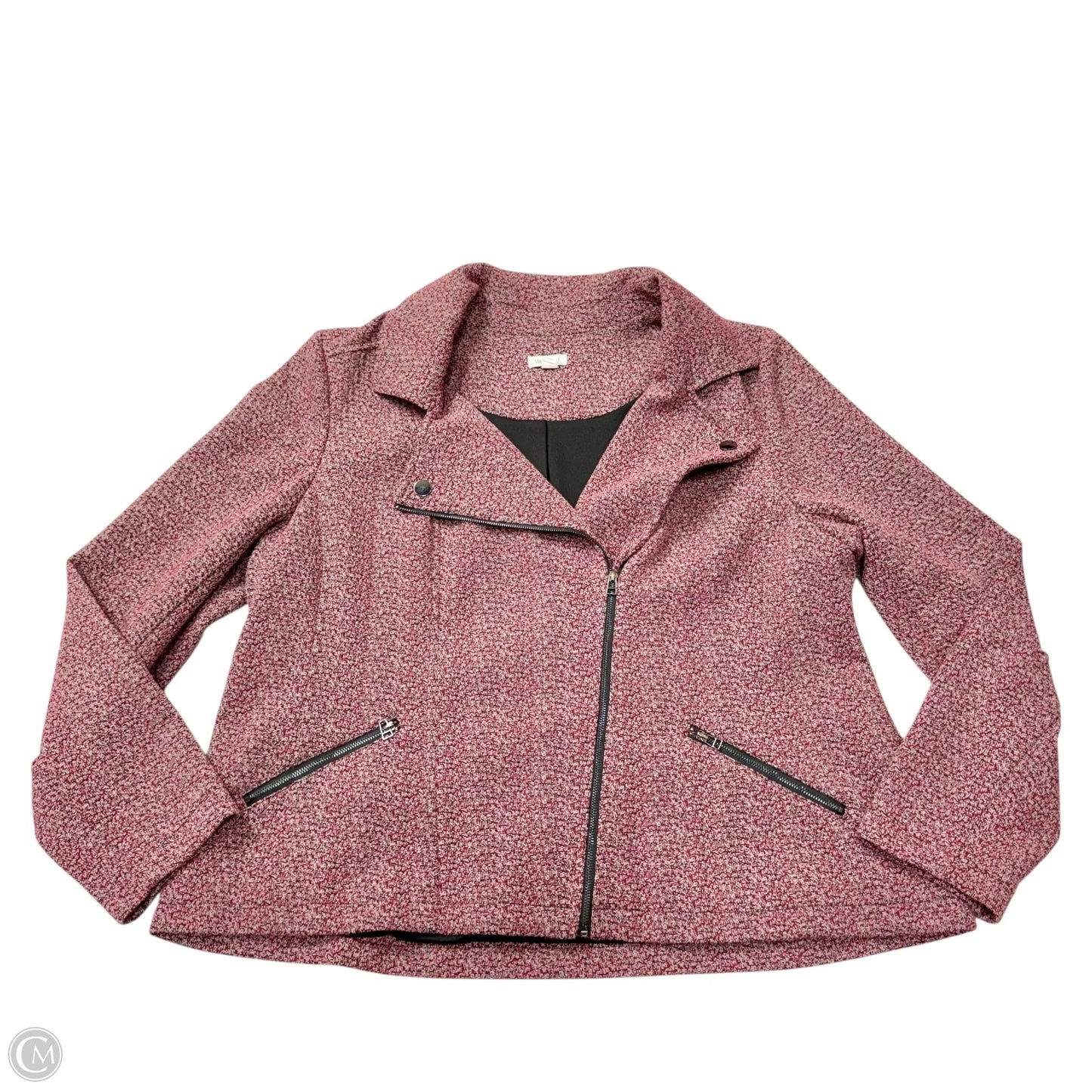 Jacket Moto By Westport In Red, Size: 2x