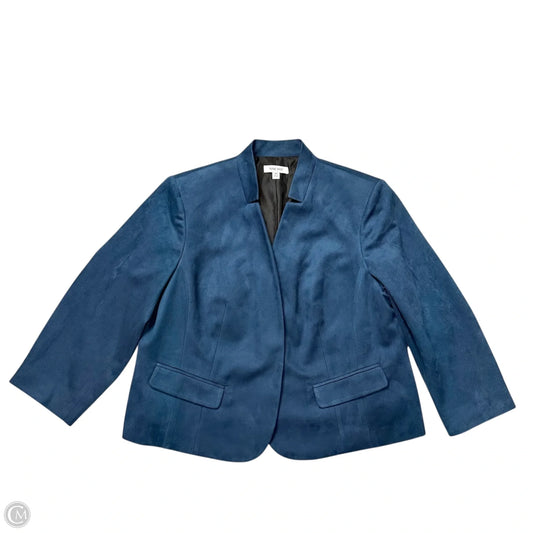 Blazer By Nine West In Blue, Size: 1x