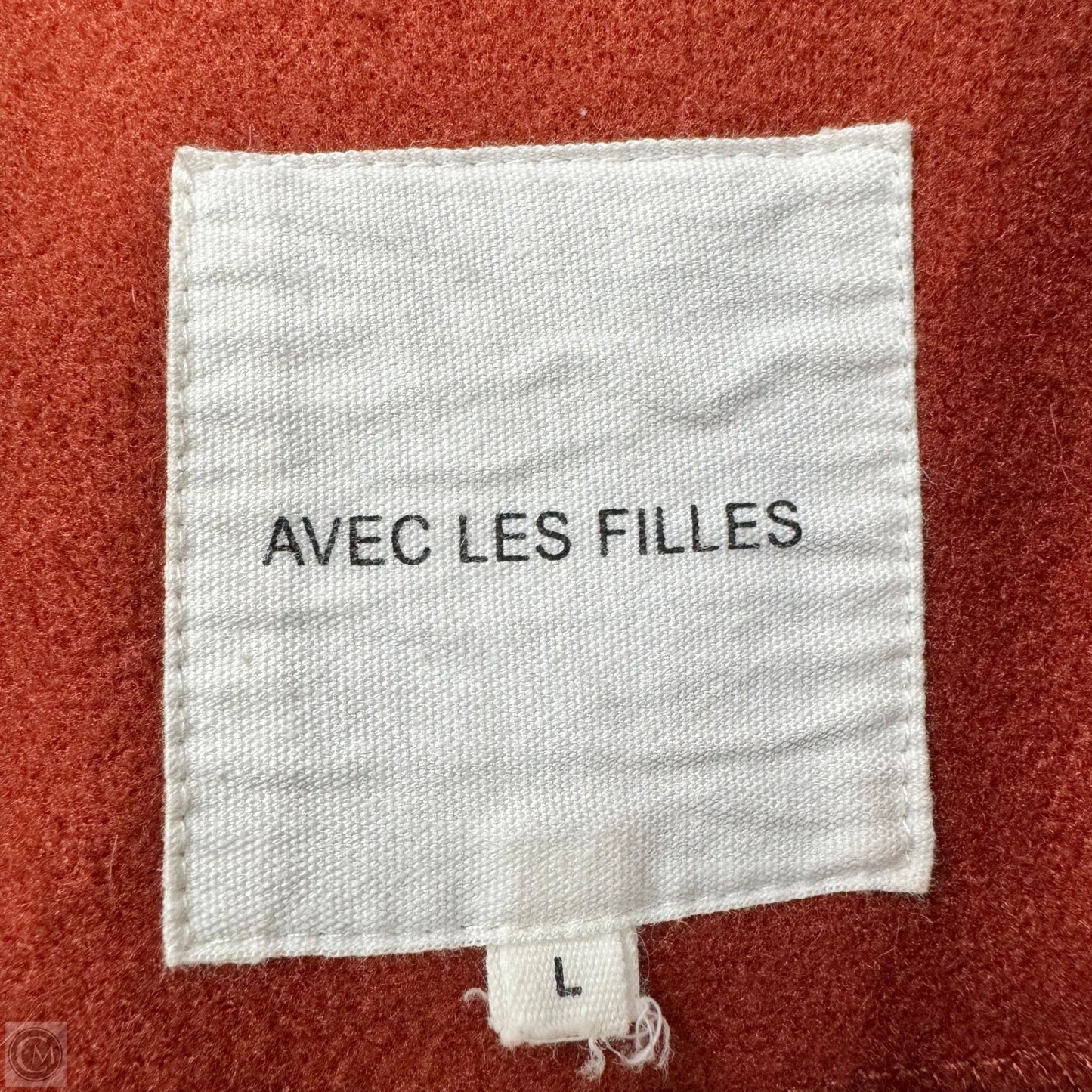 Coat Peacoat By Avec Les Filles In Orange, Size: L