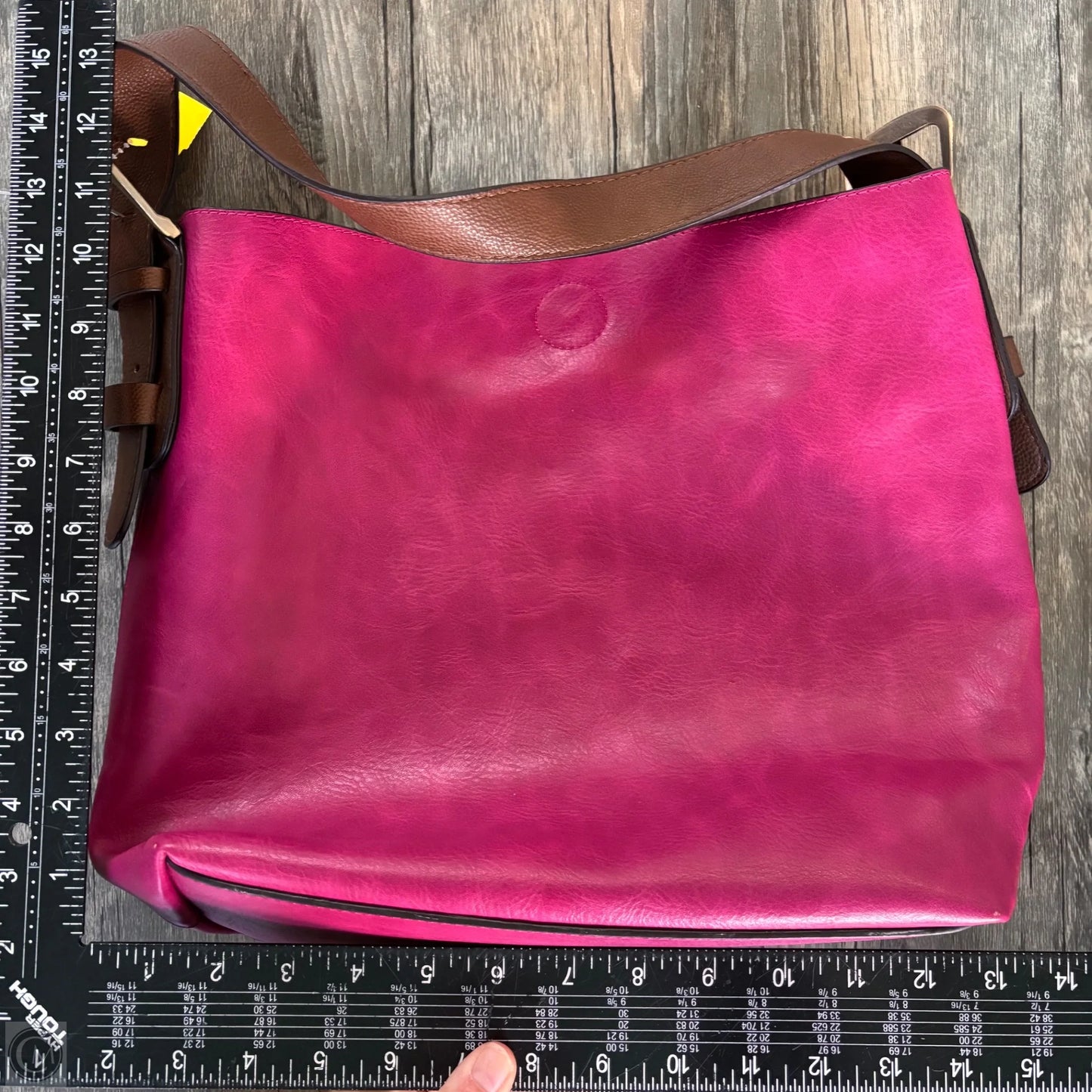 Handbag Leather By Joy Susan, Size: Large