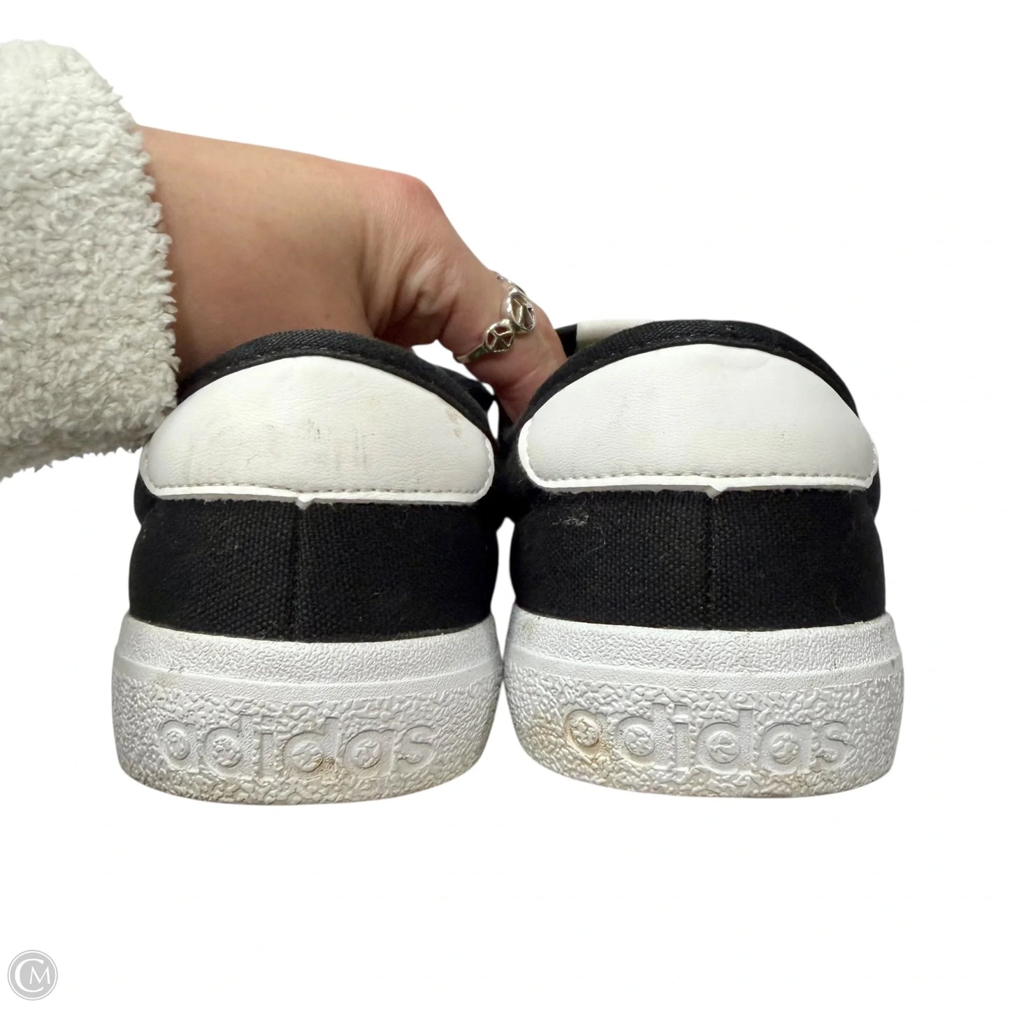 Shoes Sneakers By Adidas In Black & White, Size: 5.5