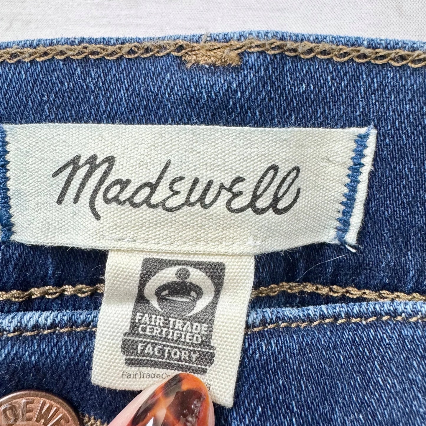 Jeans Boot Cut By Madewell In Blue Denim, Size: 8