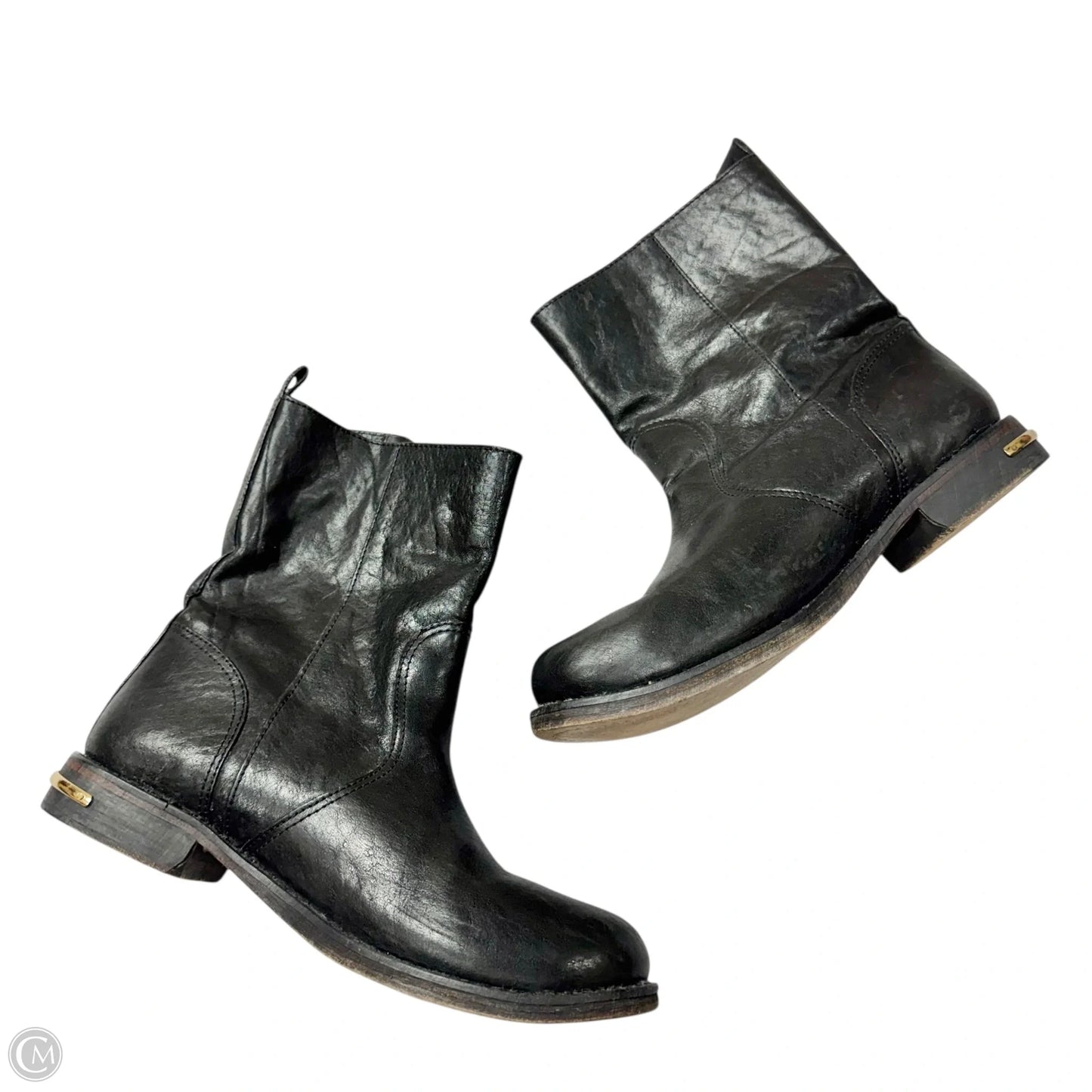 Boots Designer By Tory Burch In Black, Size: 10