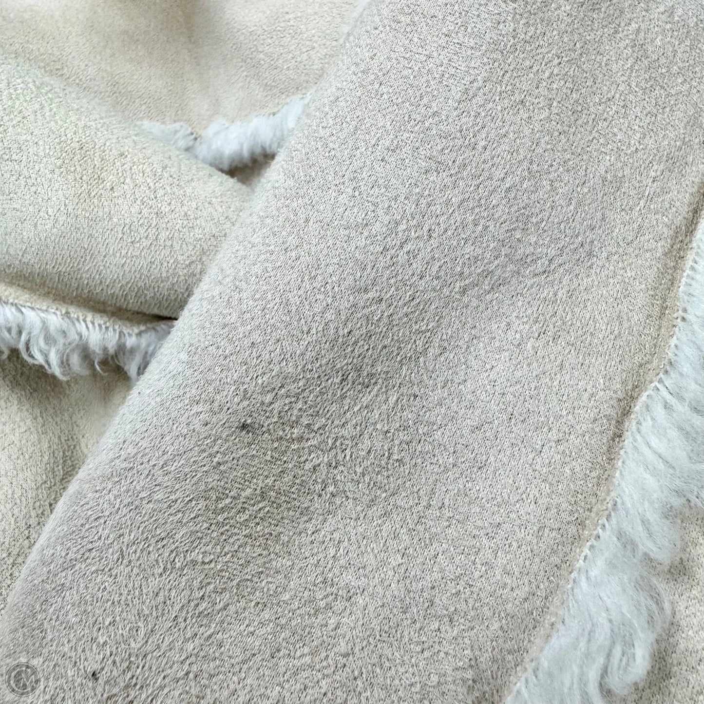 Coat Faux Fur & Sherpa By Subdued In Cream, Size: S