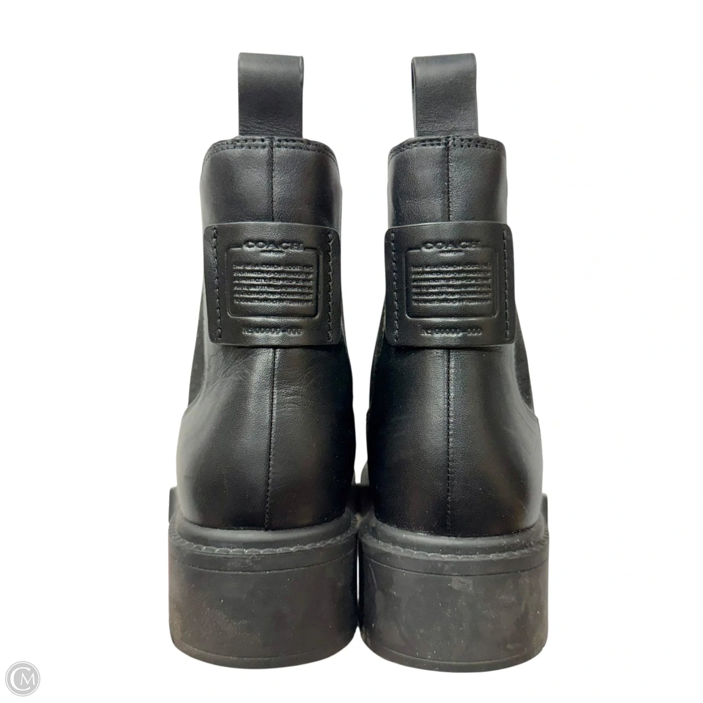 Boots Designer By Coach In Black, Size: 7