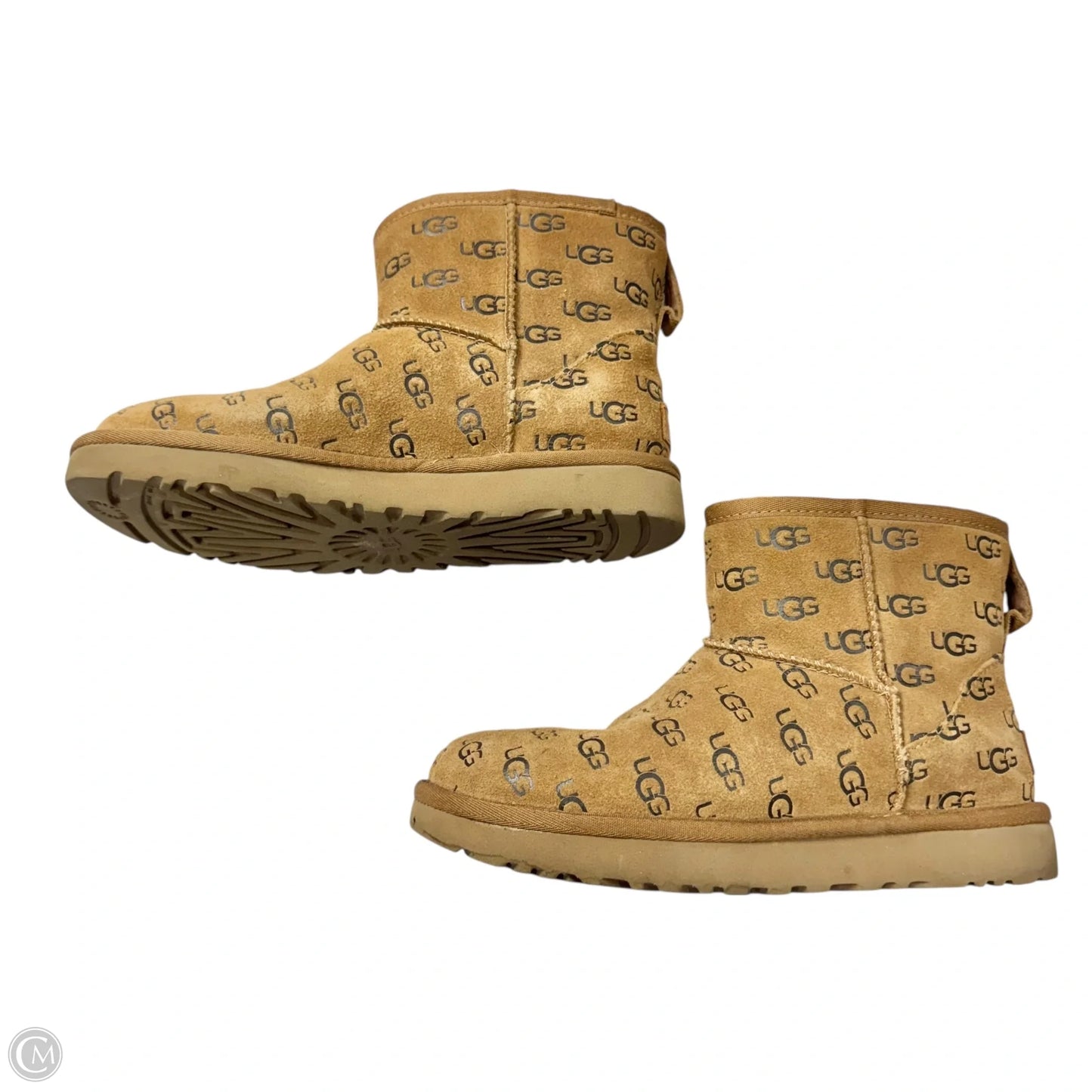 Boots Designer By Ugg In Brown, Size: 6