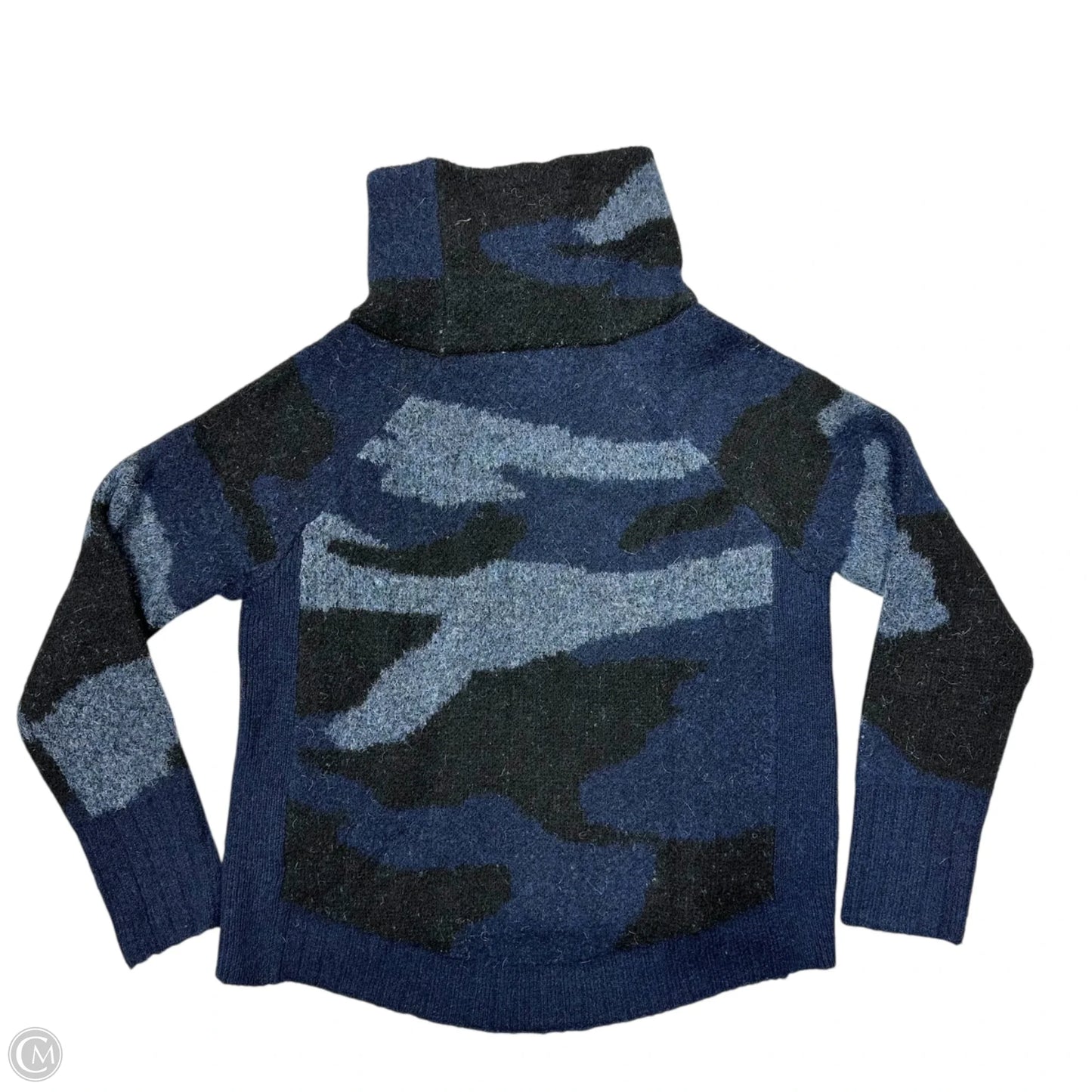 Sweater By Rd Style In Black & Blue, Size: M