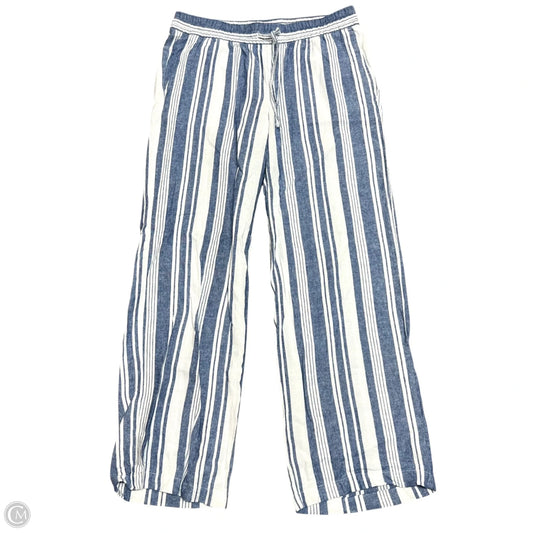 Pants Wide Leg By Old Navy In Blue & White, Size: S