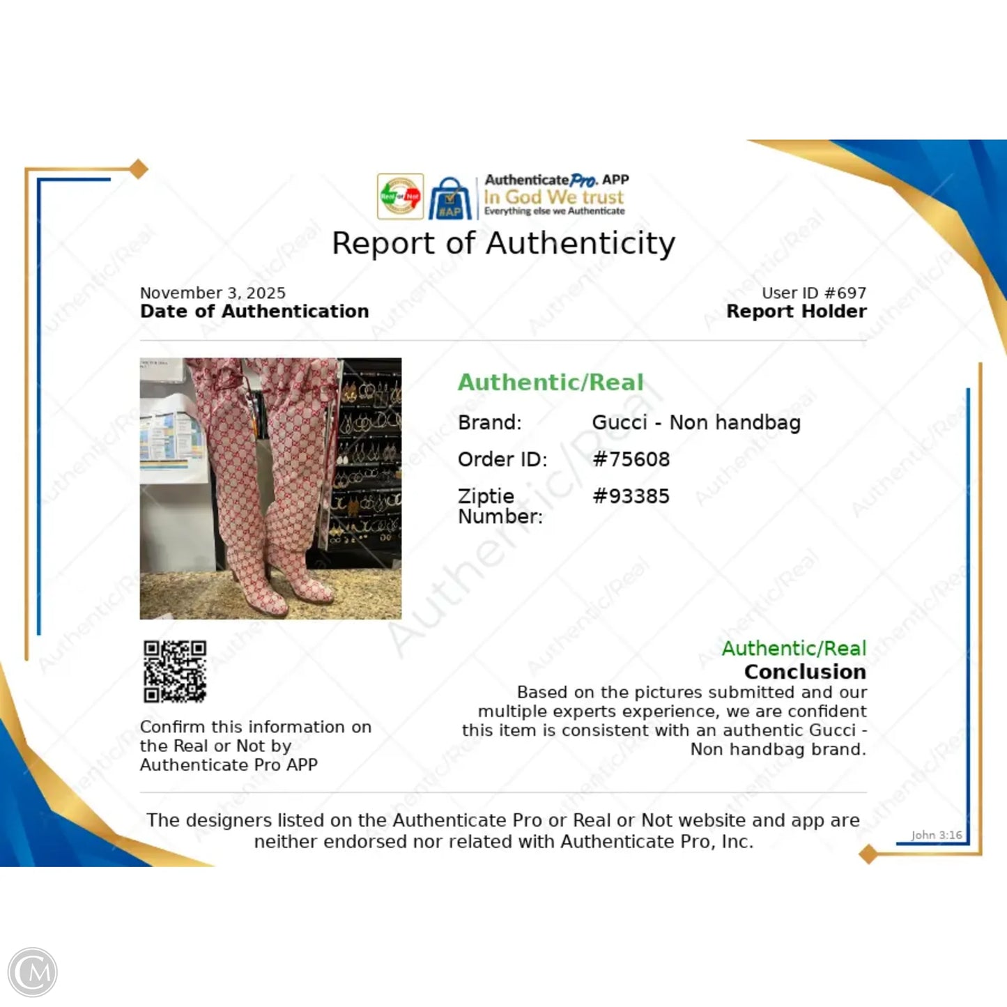 Boots Luxury Designer By Gucci In Red & White, Size: 8.5