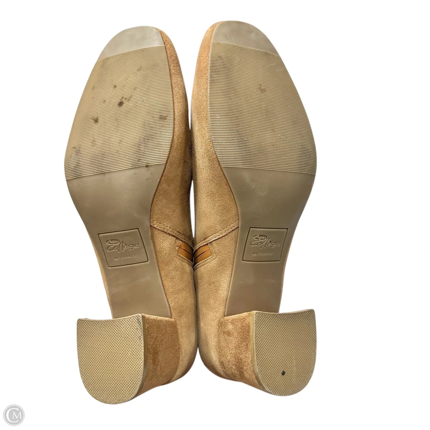 Boots Ankle Heels By Aqua In Brown, Size: 11