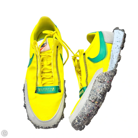 Shoes Sneakers By Nike In Green & Yellow, Size: 9