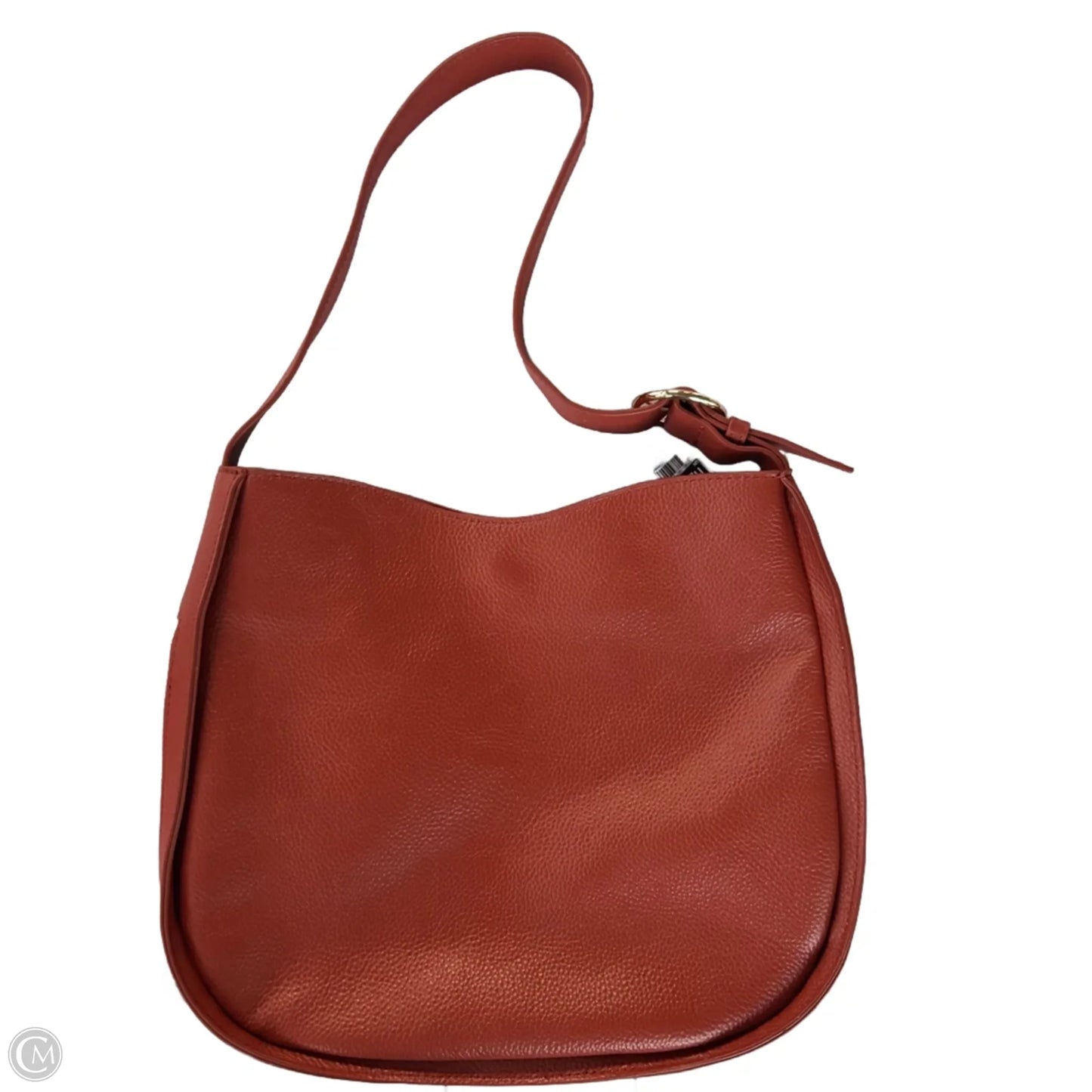 Handbag Leather By Tote Le Monde, Size: Medium