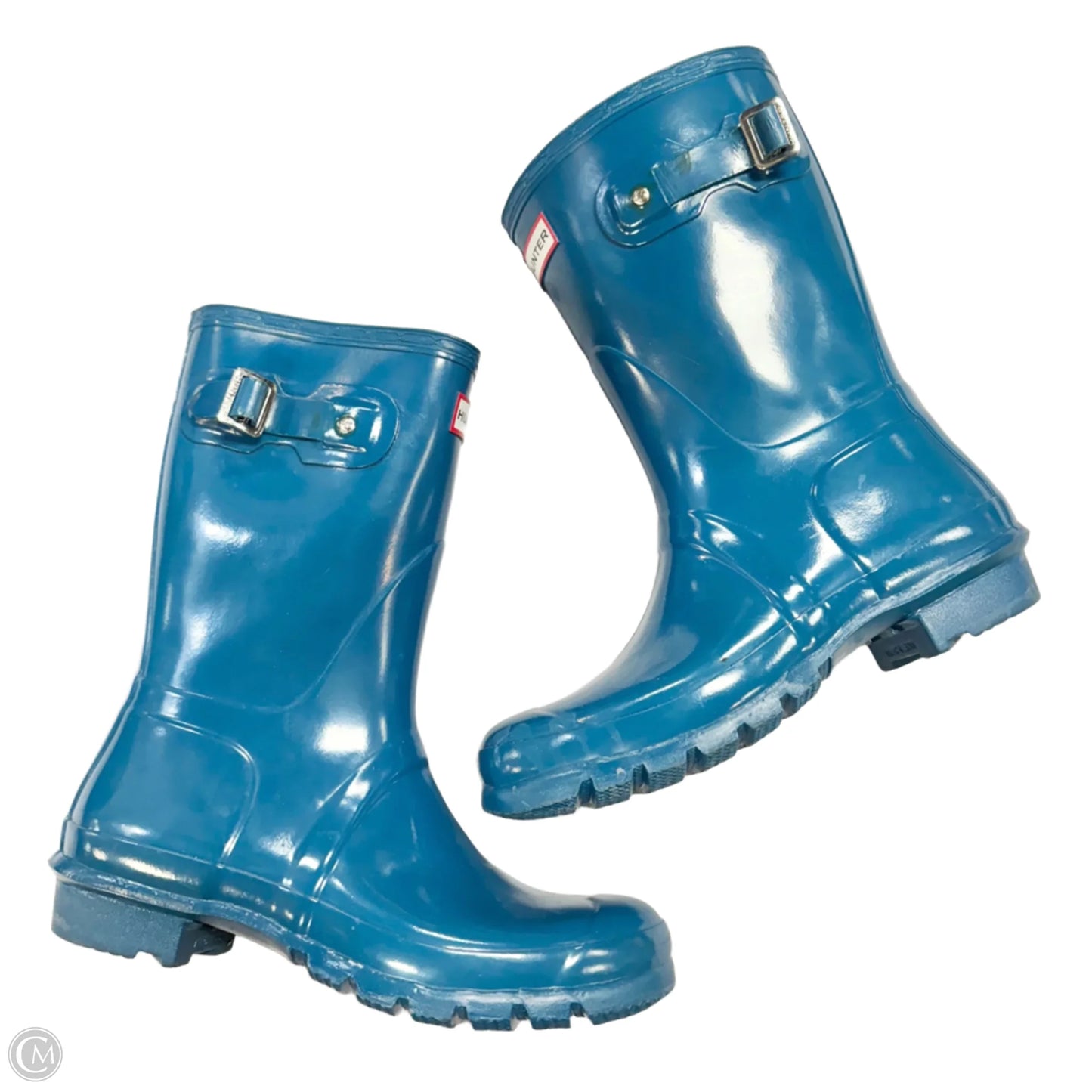 Boots Rain By Hunter In Blue, Size: 9