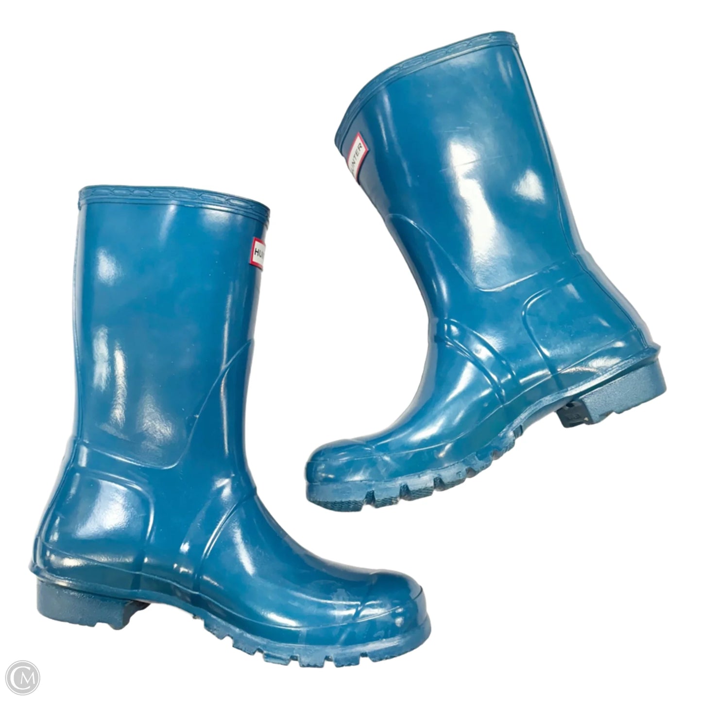 Boots Rain By Hunter In Blue, Size: 9