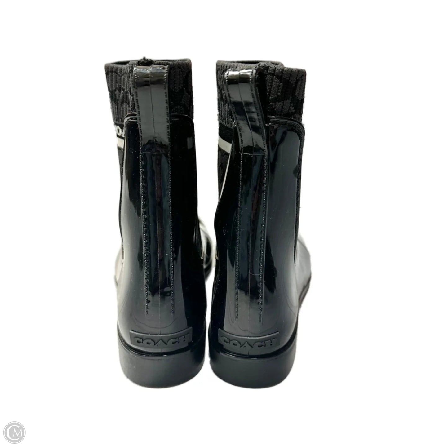 Boots Designer By Coach In Black, Size: 8